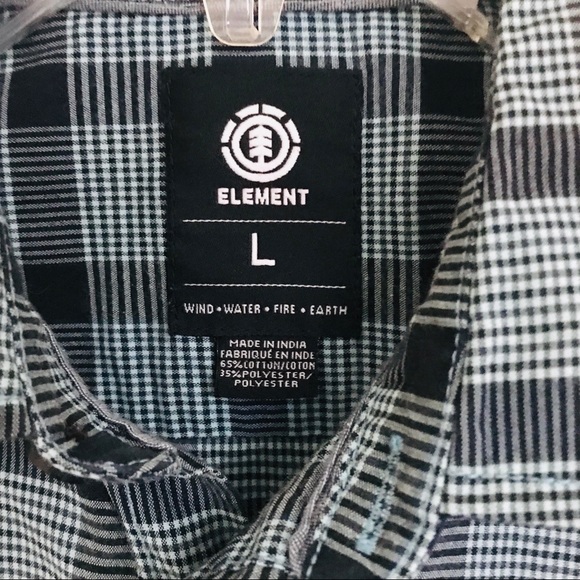 Boy’s Element Button Down Shirt Youth Large - Picture 3 of 3
